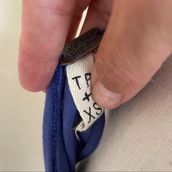 SOLD FP We the free crisscross back cold shoulder - Picture 6 of 8